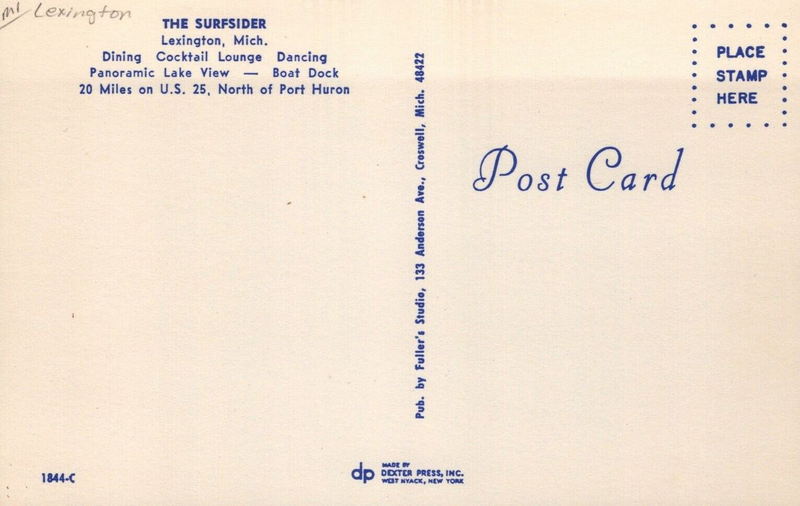 The Windjammer Bar and Grill (The Surfsider) - Vintage Postcard (newer photo)